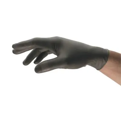 Ansell TouchNTuff Nitrile Gloves, Unlined, Medium, Anthracite, 93250080