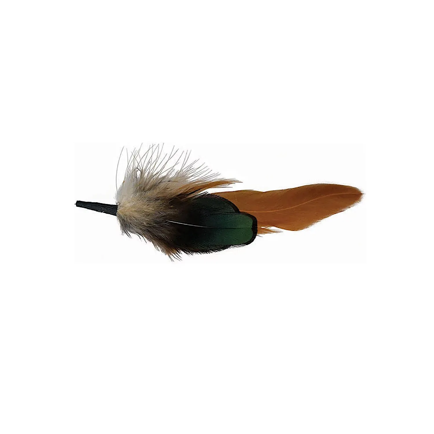 Avenel Genuine Real Feather Lapel Pin - Nightingale