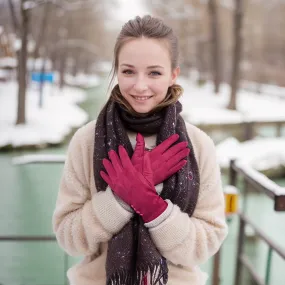 Bright Colour Gloves - Pink