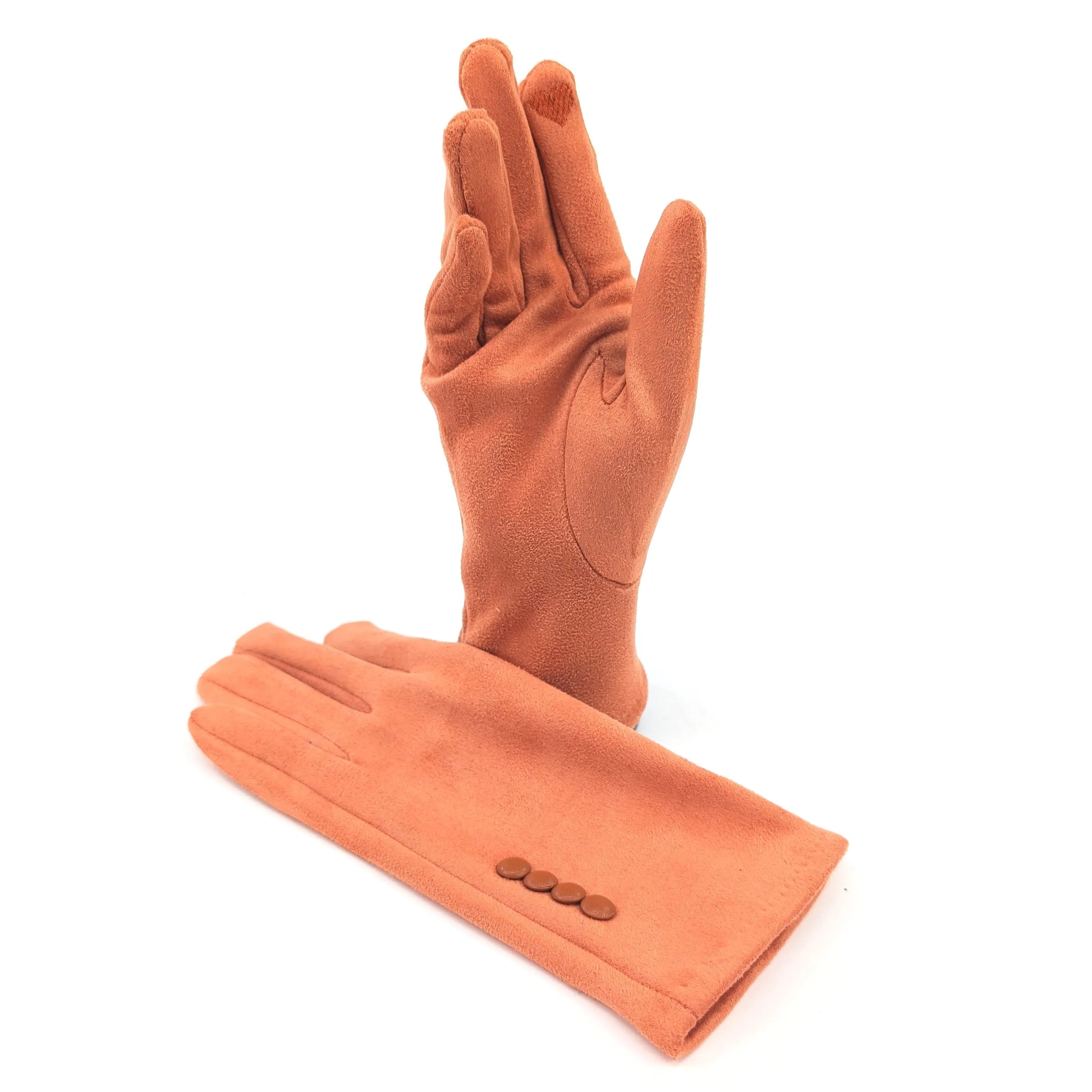 Bright Colour Gloves - Pumpkin Orange