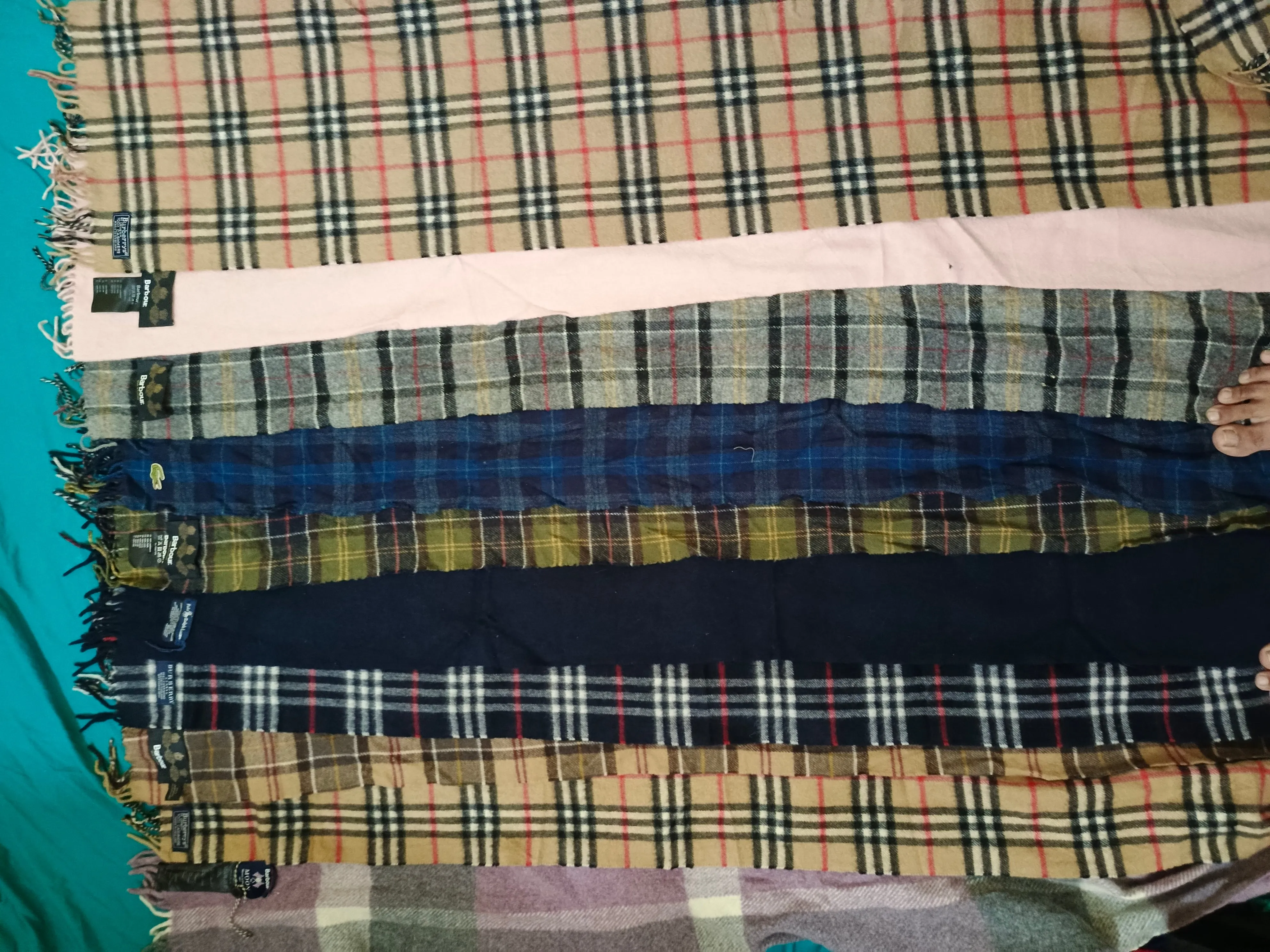 Burberry and other brands scarves