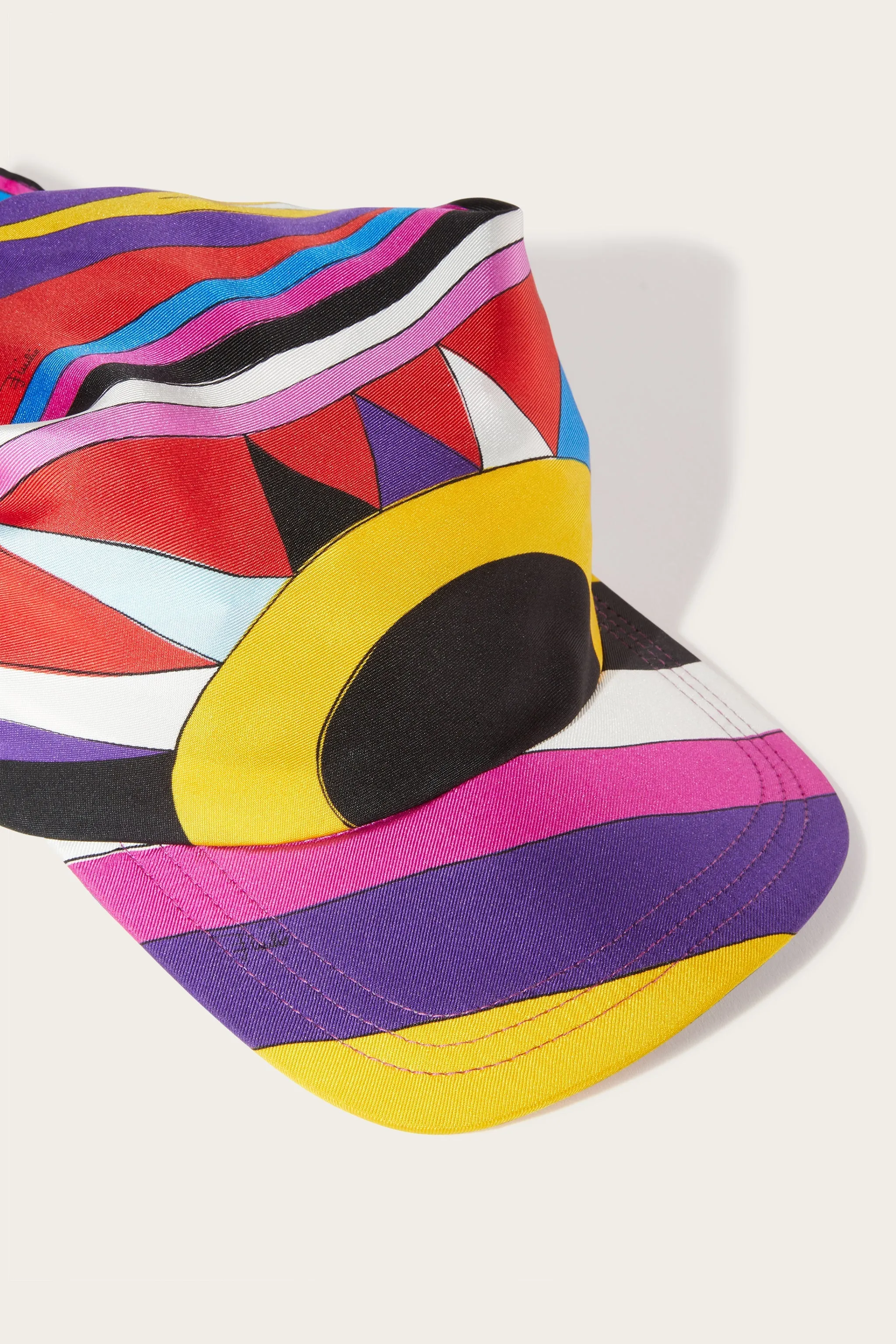 Cigni And Iride-Print Silk-Twill Cap