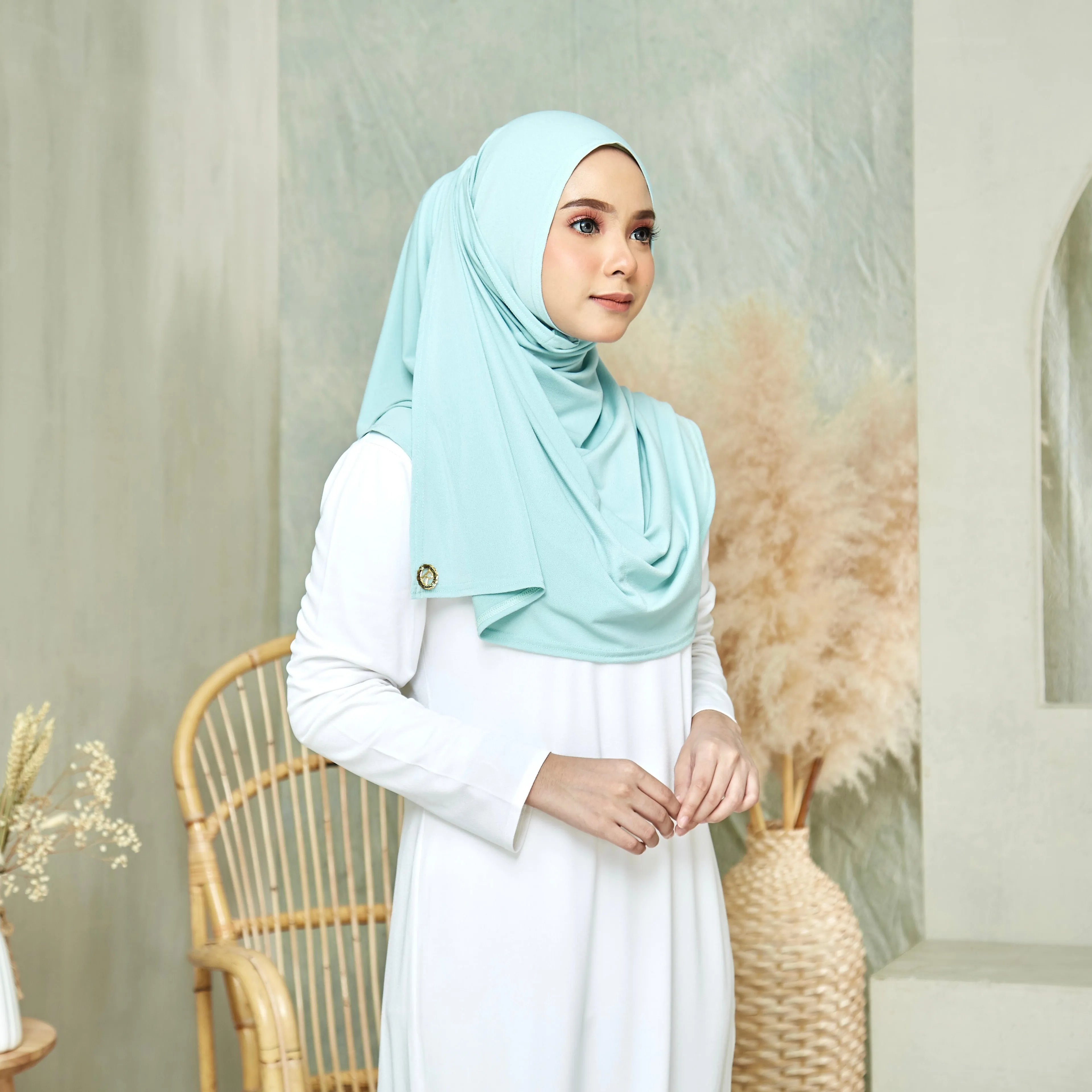 Clara Instant Hijab in Zinnia (Maxi)