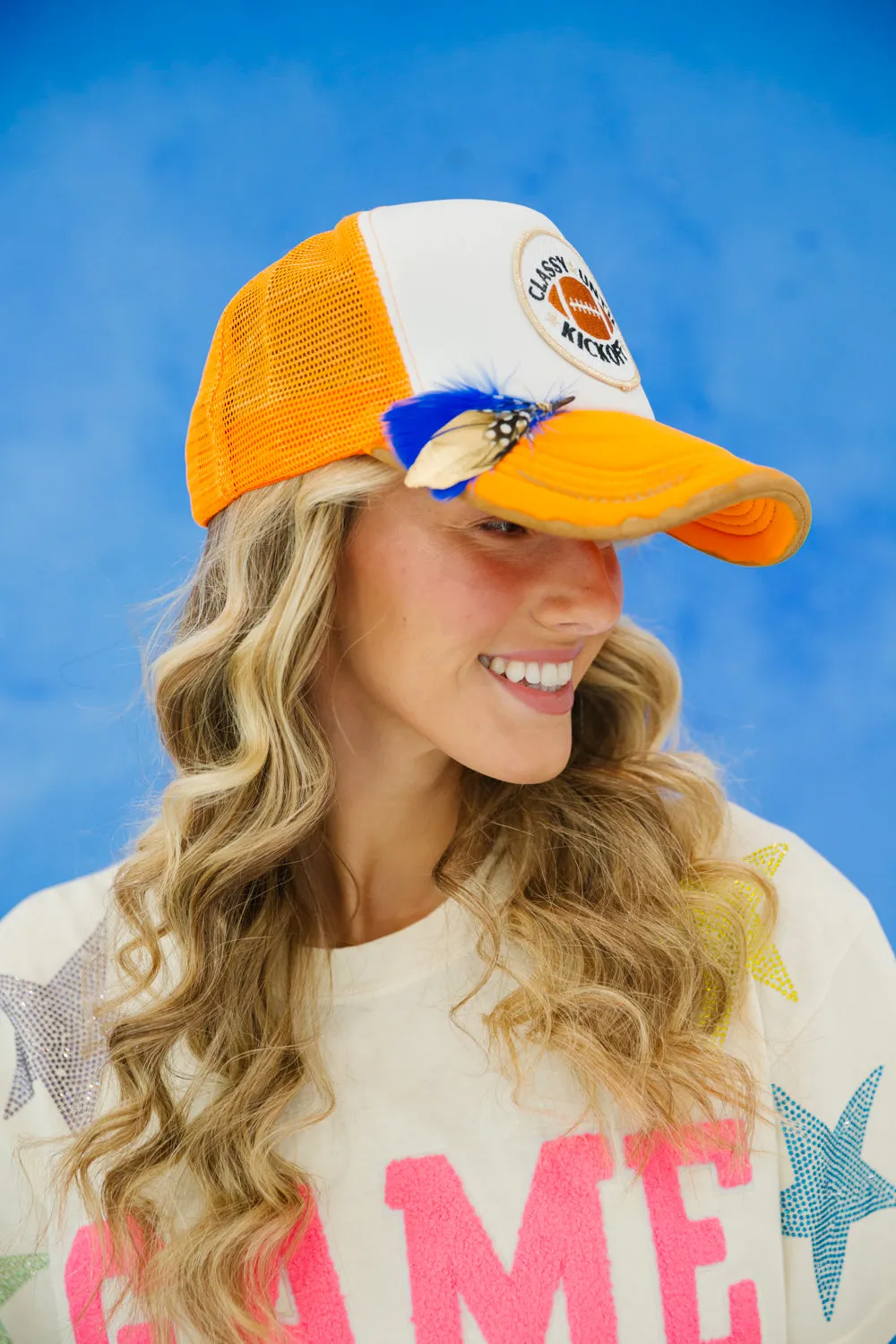 CLASSY UNTIL KICKOFF FEATHER HATS