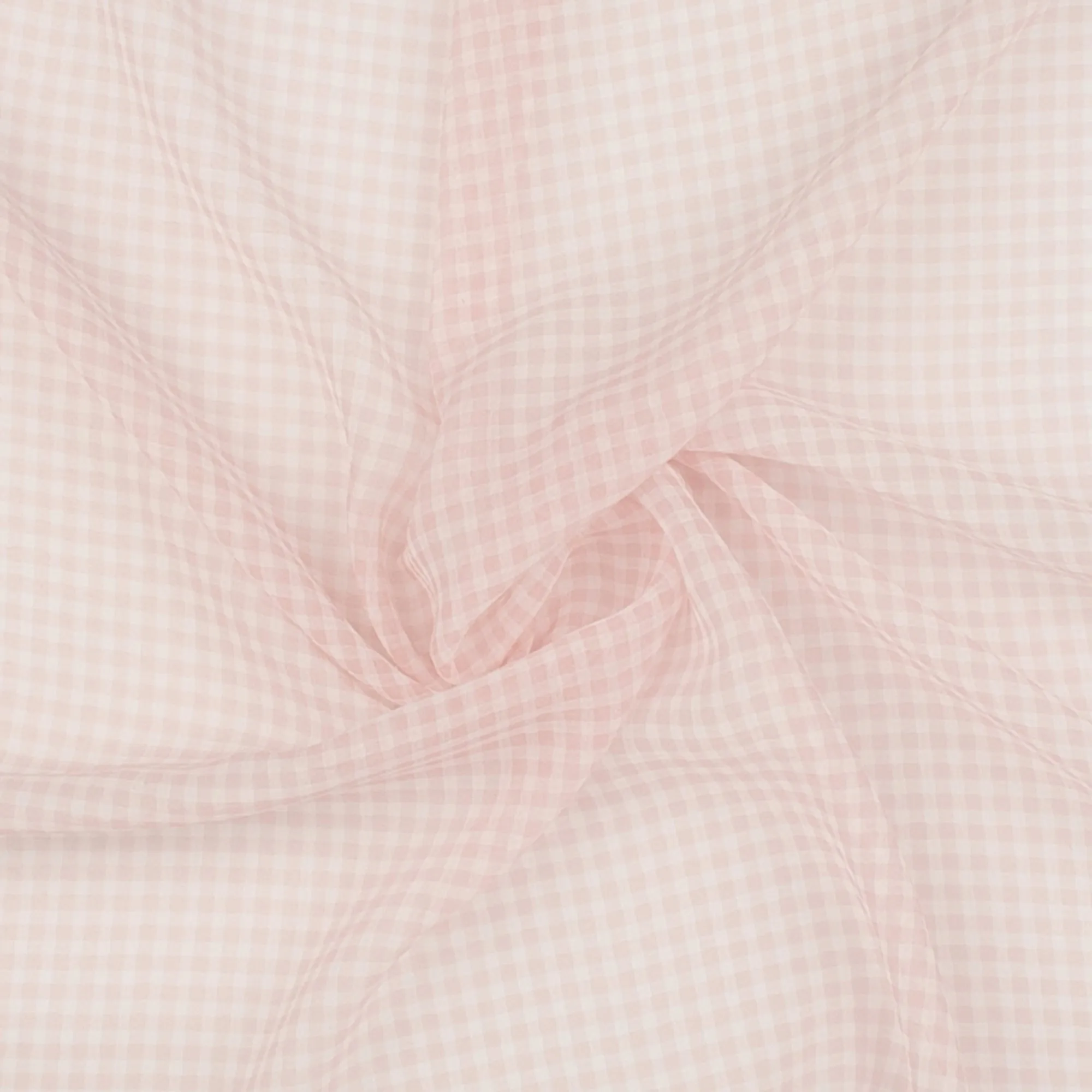 Crepe Chiffon - DAISY - Small Checks - Light Pink