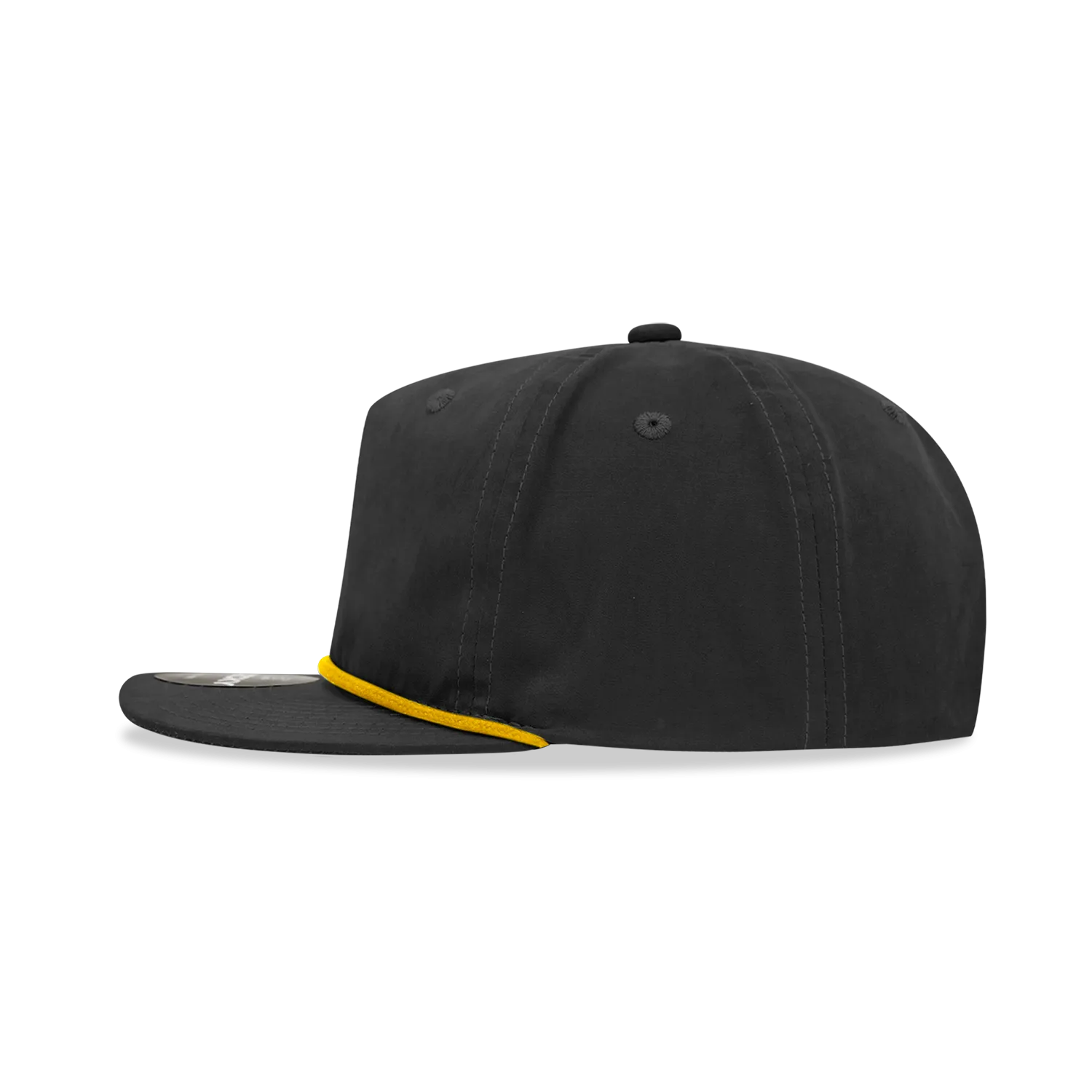 Decky 6032 - Classic Rope Cap, 5 Panel Flat Bill Hat, Snapback