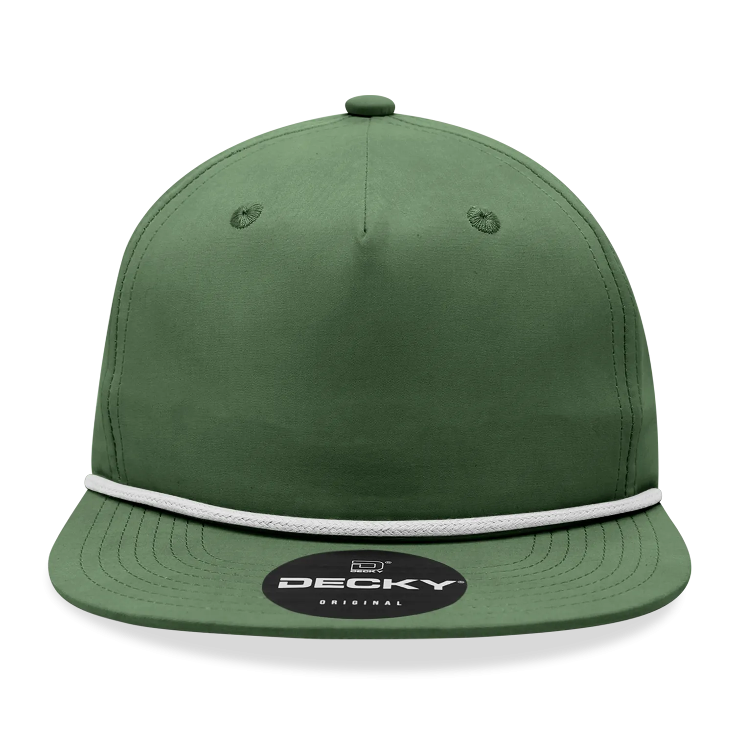 Decky 6032 - Classic Rope Cap, 5 Panel Flat Bill Hat, Snapback