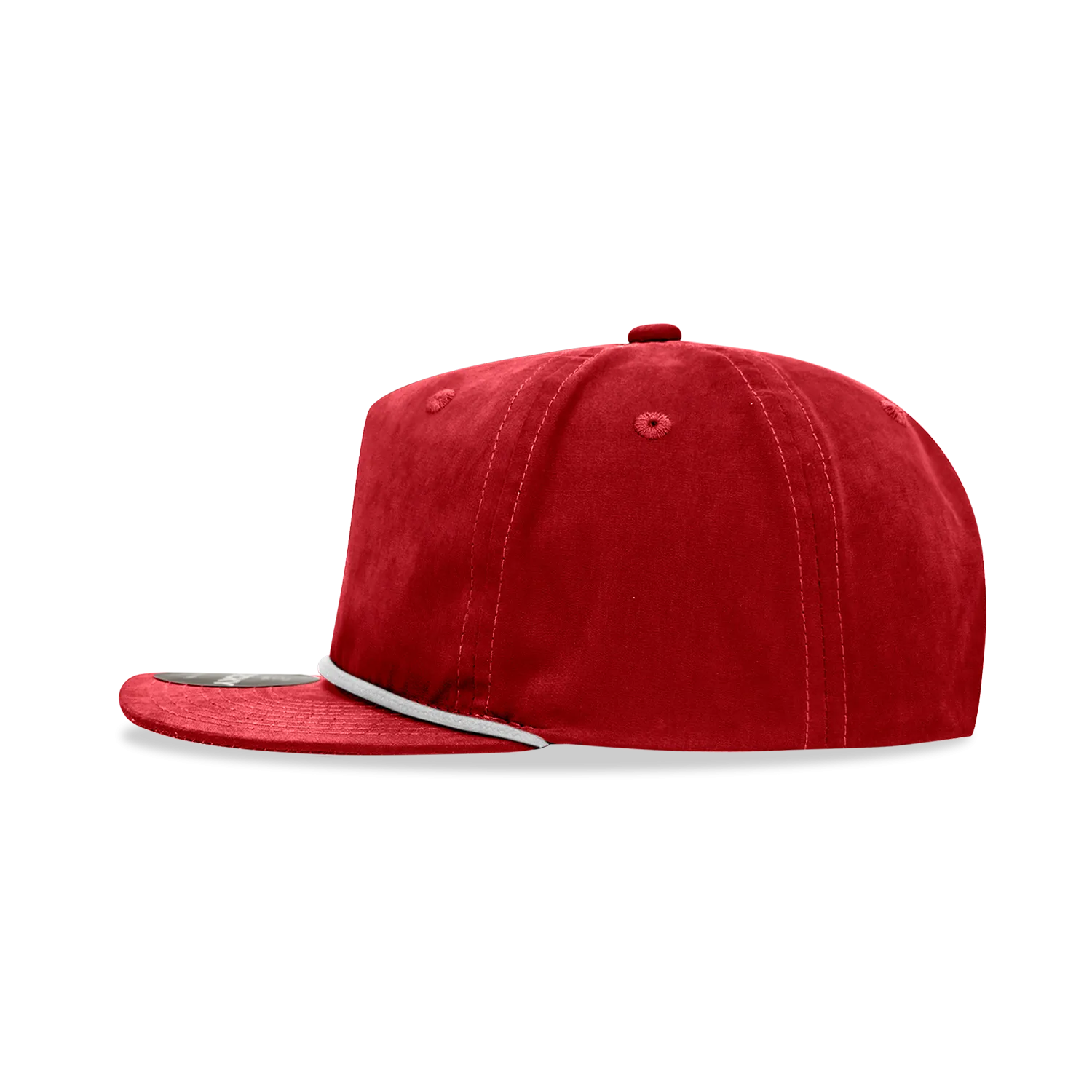 Decky 6032 - Classic Rope Cap, 5 Panel Flat Bill Hat, Snapback