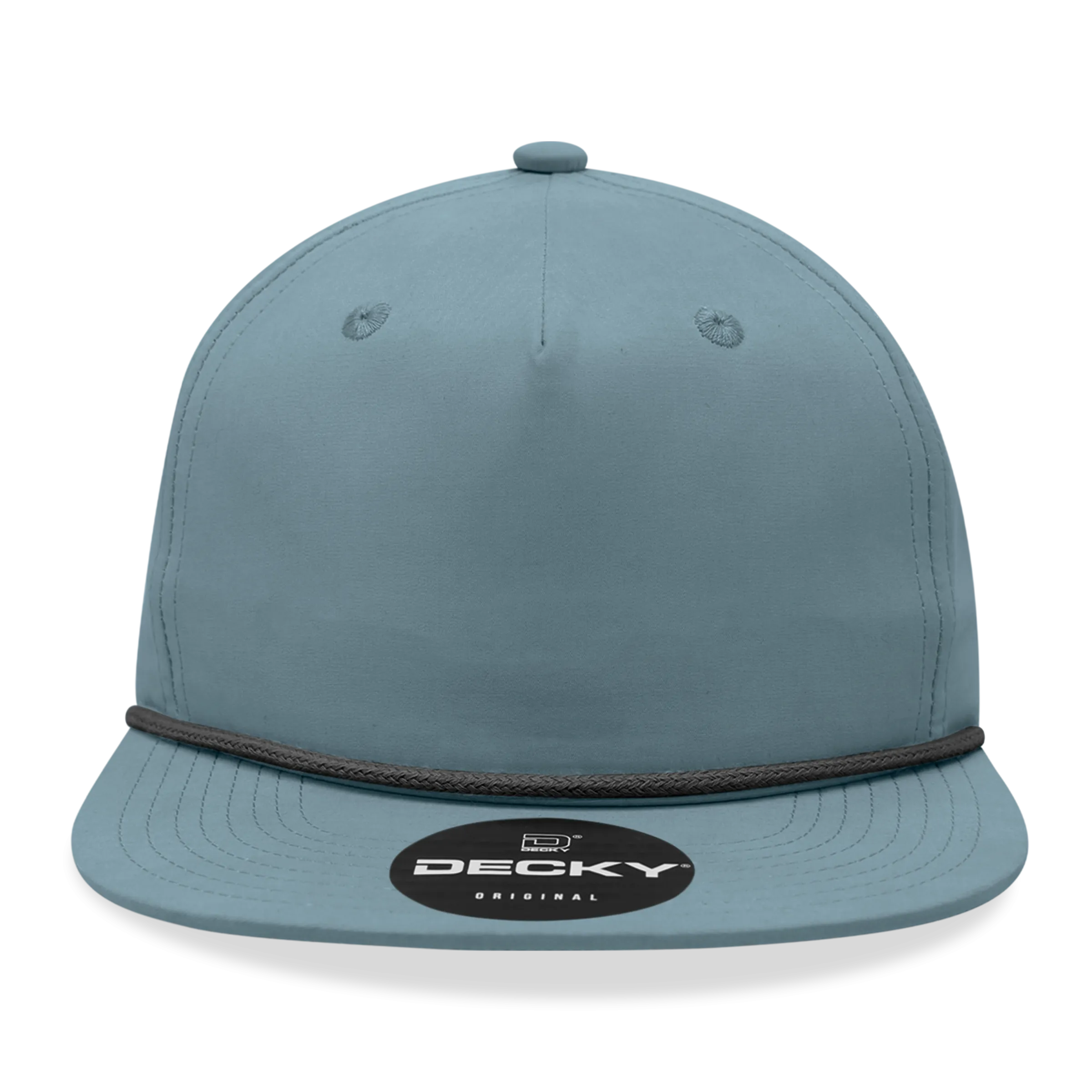 Decky 6032 - Classic Rope Cap, 5 Panel Flat Bill Hat, Snapback