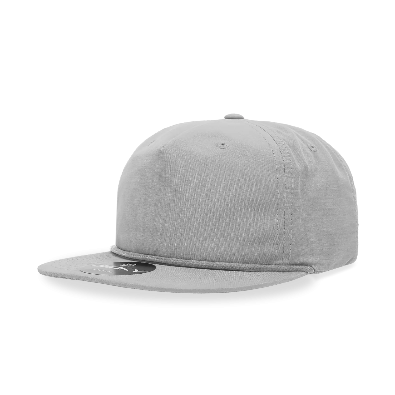 Decky 6032 - Classic Rope Cap, 5 Panel Flat Bill Hat, Snapback