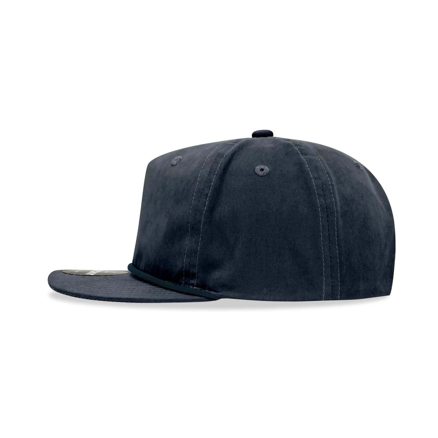 Decky 6032 - Classic Rope Cap, 5 Panel Flat Bill Hat, Snapback