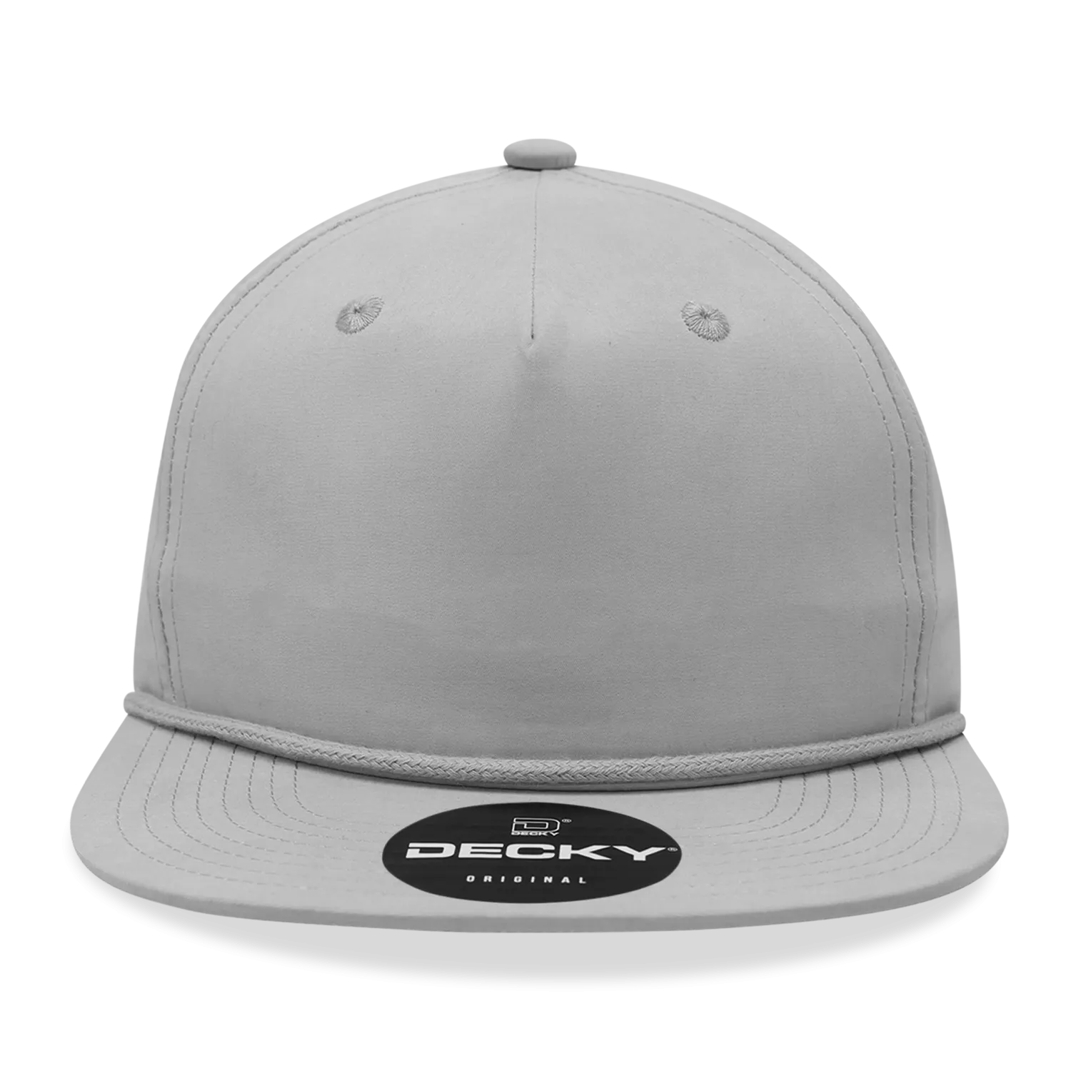 Decky 6032 - Classic Rope Cap, 5 Panel Flat Bill Hat, Snapback