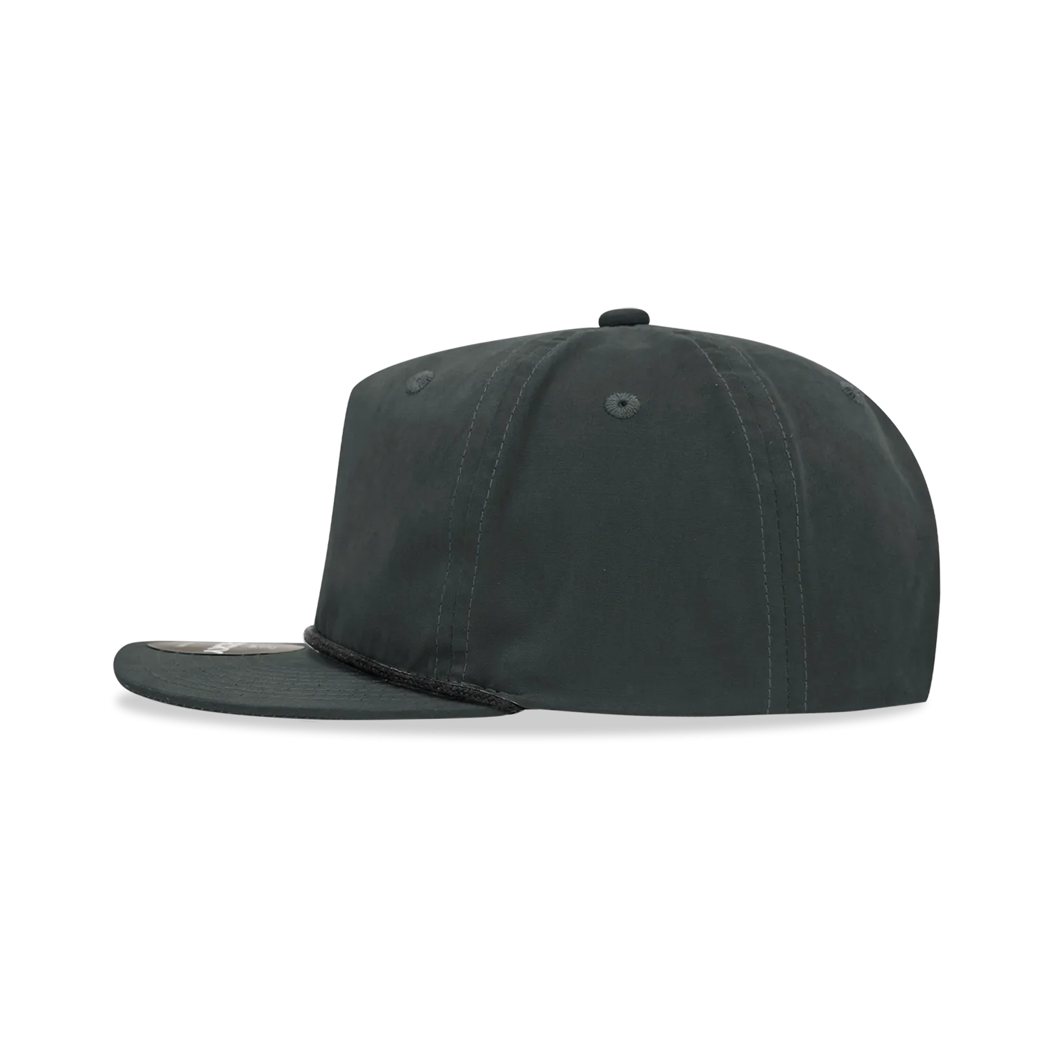 Decky 6032 - Classic Rope Cap, 5 Panel Flat Bill Hat, Snapback