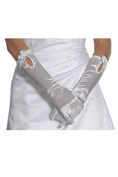 DeKlaire Bridal J009 Mid Length Satin Gloves