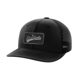 Disc Golf Black Patch Hat