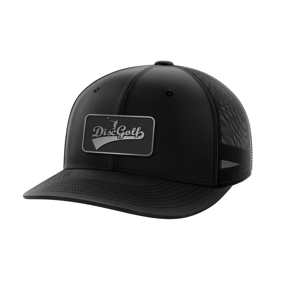 Disc Golf Black Patch Hat