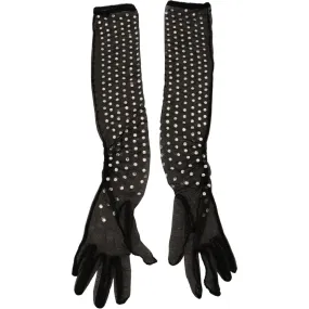 Dolce & Gabbana Elegant Elbow Length Black Gloves