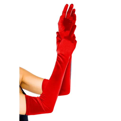 Elegant Extra Long Satin Gloves