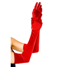 Elegant Extra Long Satin Gloves