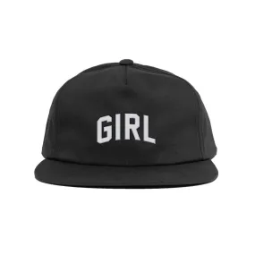 Girl Evolved Arch 5 Panel Hat - Black