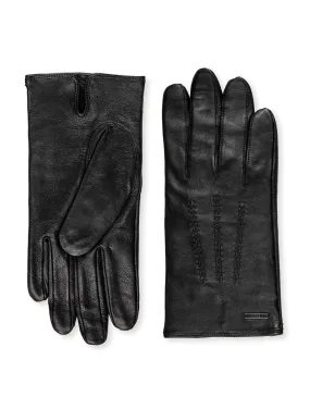 Hainz Leather Gloves Black