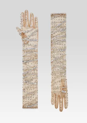 Lyric Embellished Gloves