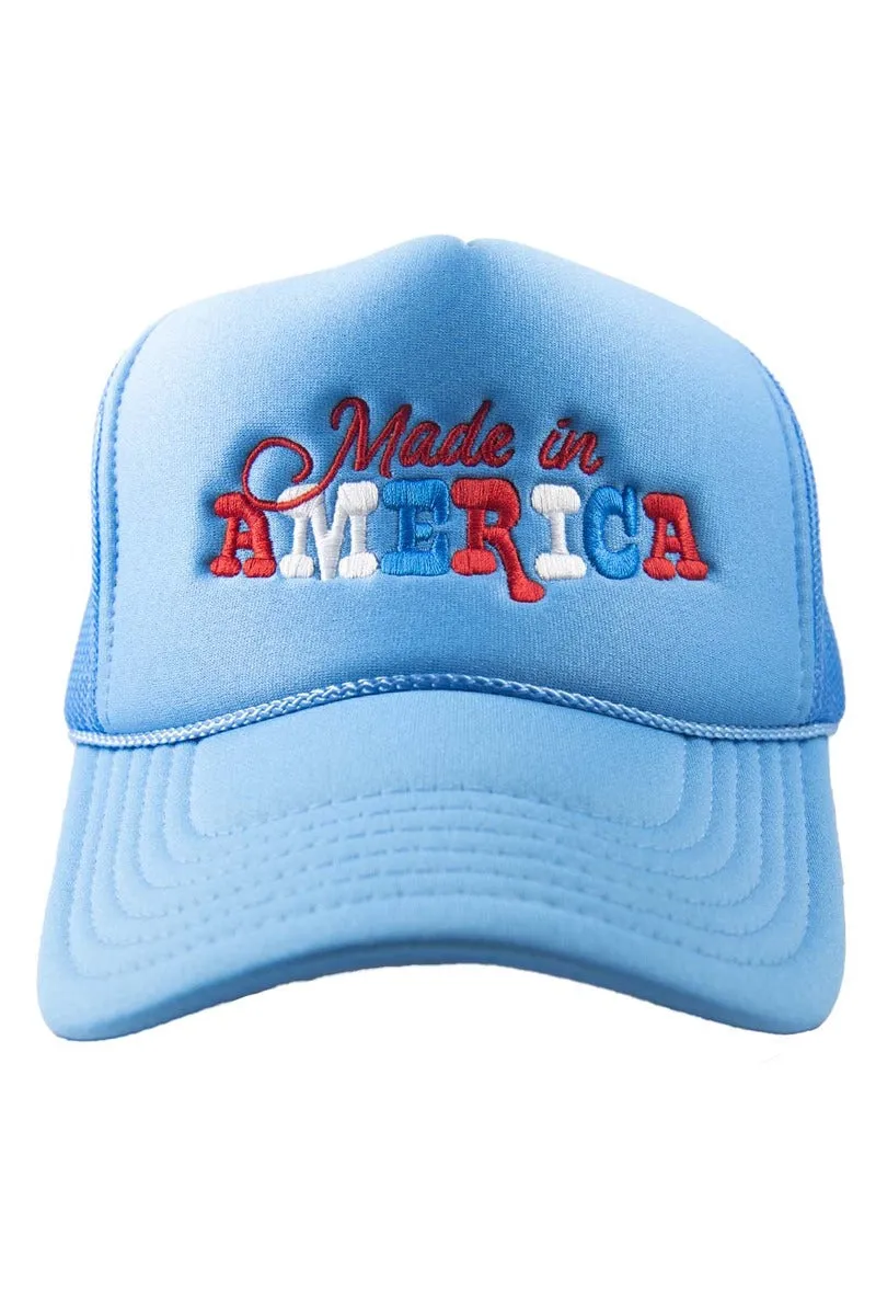 Made in America Foam Embroidered Trucker Hat