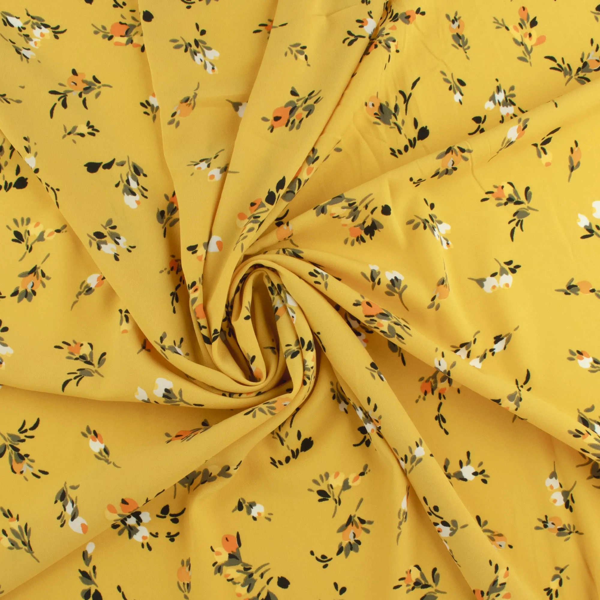 Novelty Polyester Print - 387 - Yellow