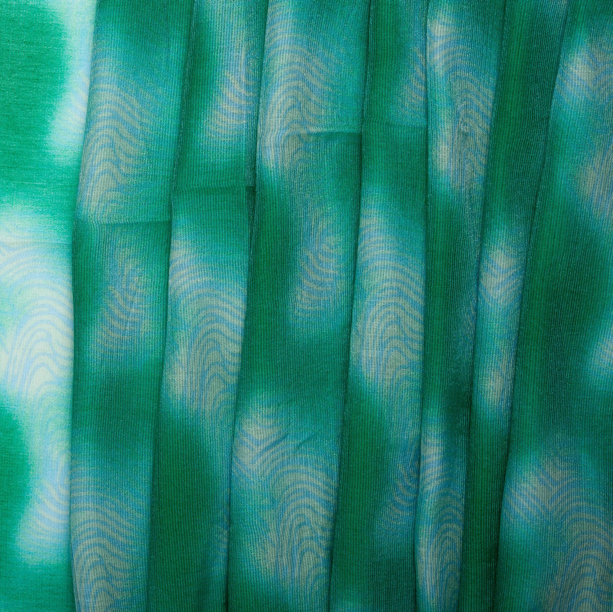 Novelty  Polyester Print - Marble - Green