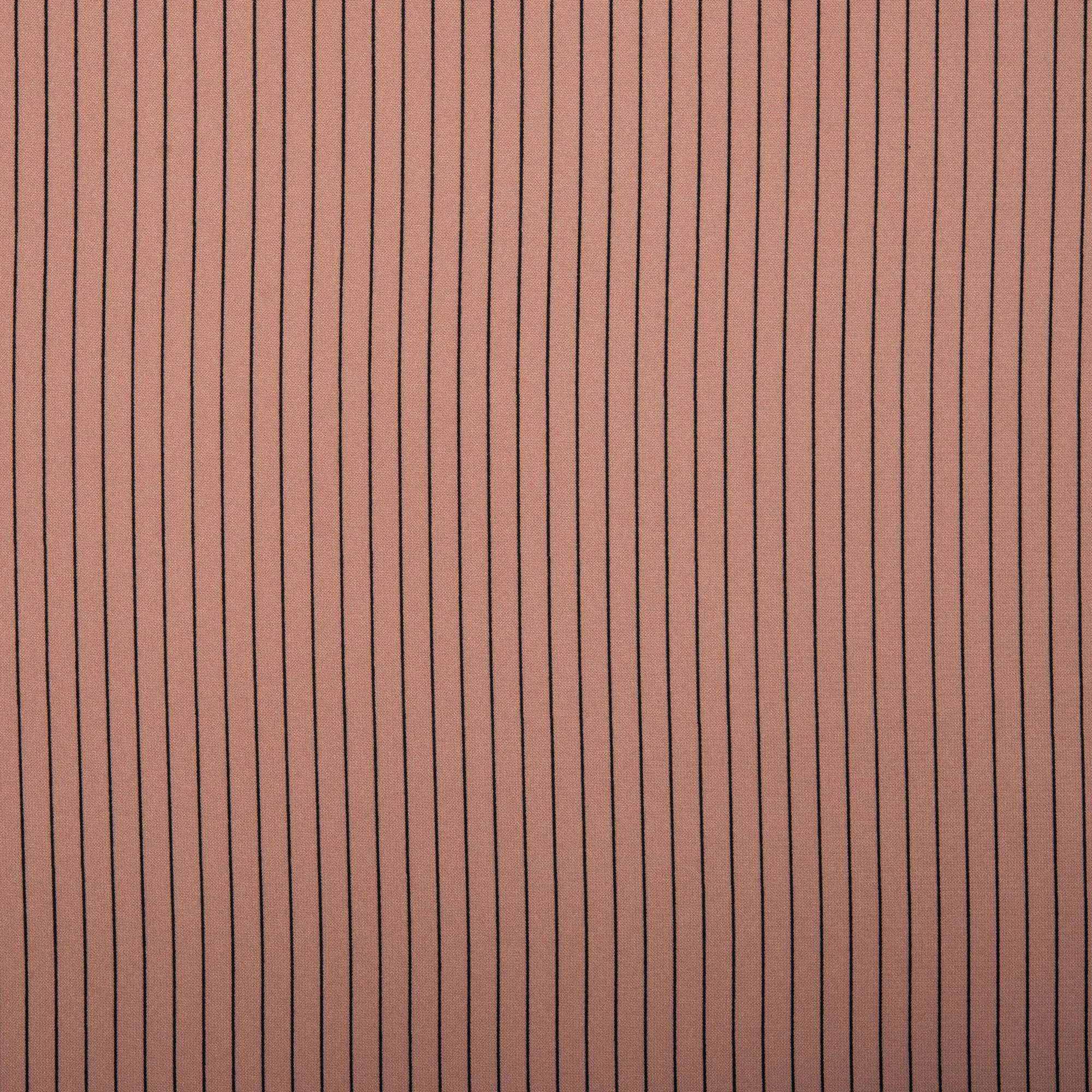 Novelty  Polyester Print - Stripes - Tan