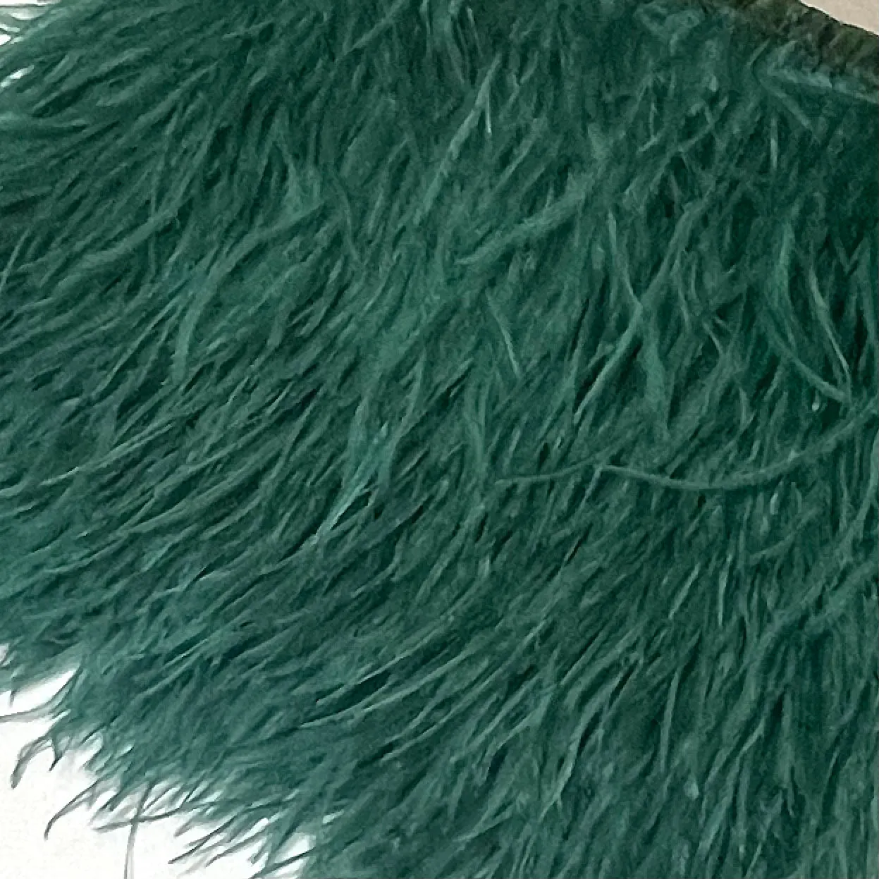 Ostrich Feathers Strung per 10cm - Teal