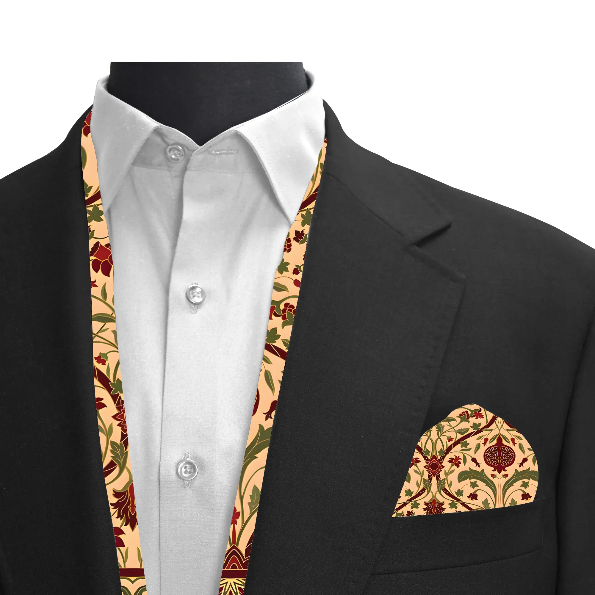 PAKISTAN BRAND SCARF AND POCKET SQUARE SET MEN PREMIUM COLLECTION - TURKEY ETHNIC