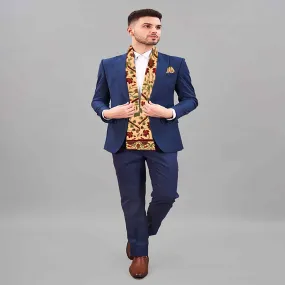 PAKISTAN BRAND SCARF AND POCKET SQUARE SET MEN PREMIUM COLLECTION - TURKEY ETHNIC