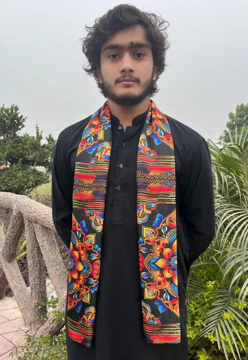 PAKISTANI BRAND SCARF FOR MEN - VERSACE BAROQUE