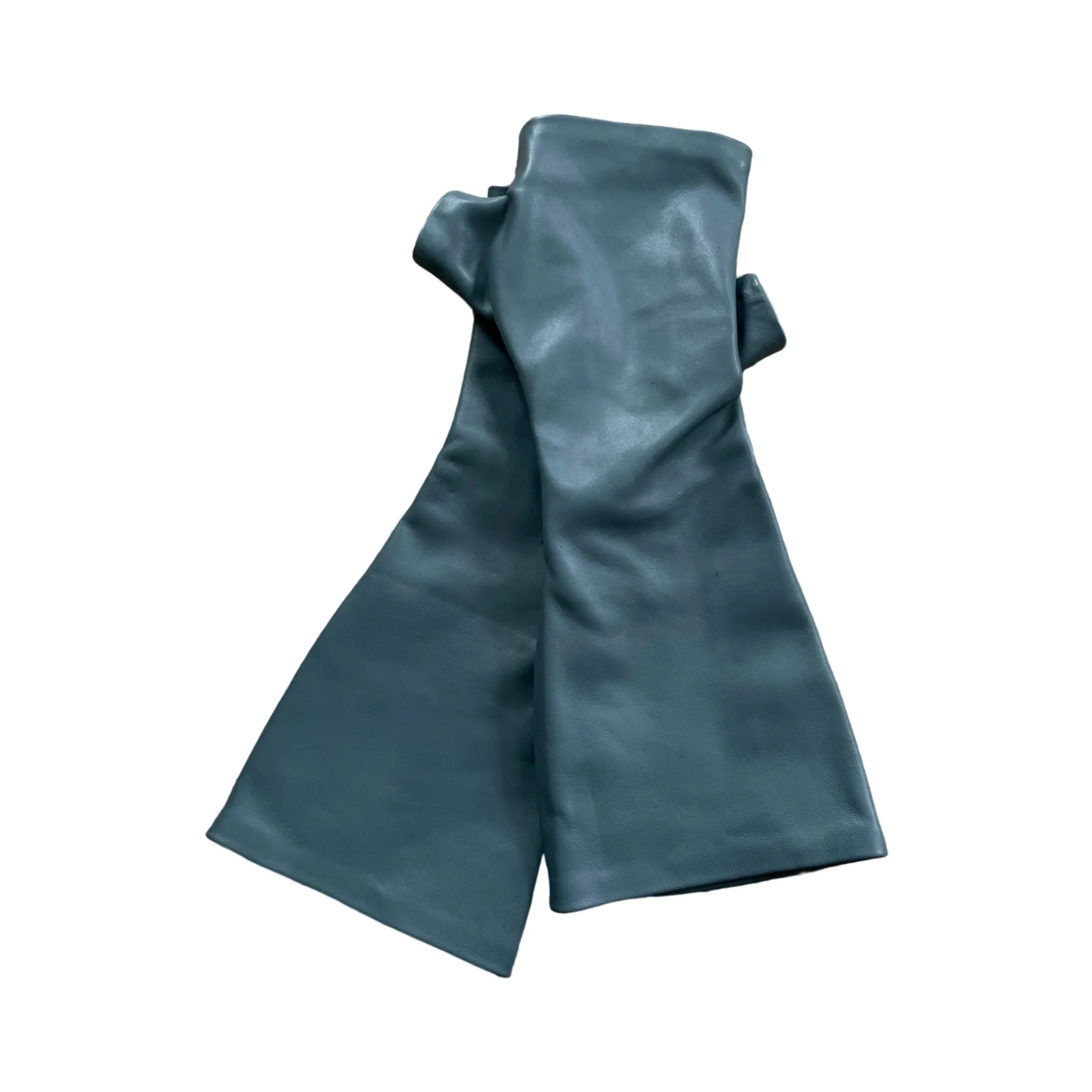 Patrol Napa Long Fingerless Leather Gloves - Elegant Warmth & Flexibility