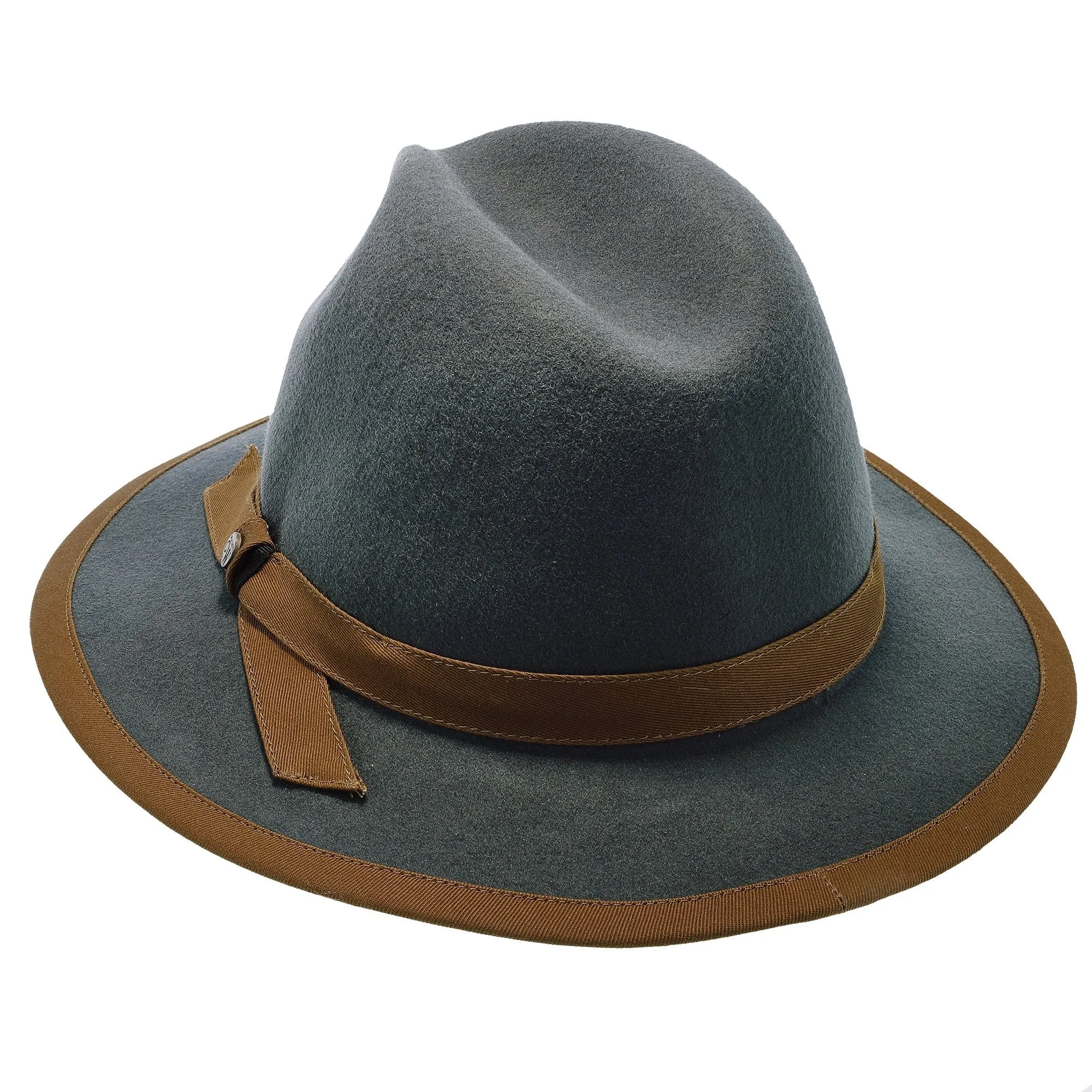 Pinnacle - Walrus Hats Sage Wool Felt Fedora Hat - H7022