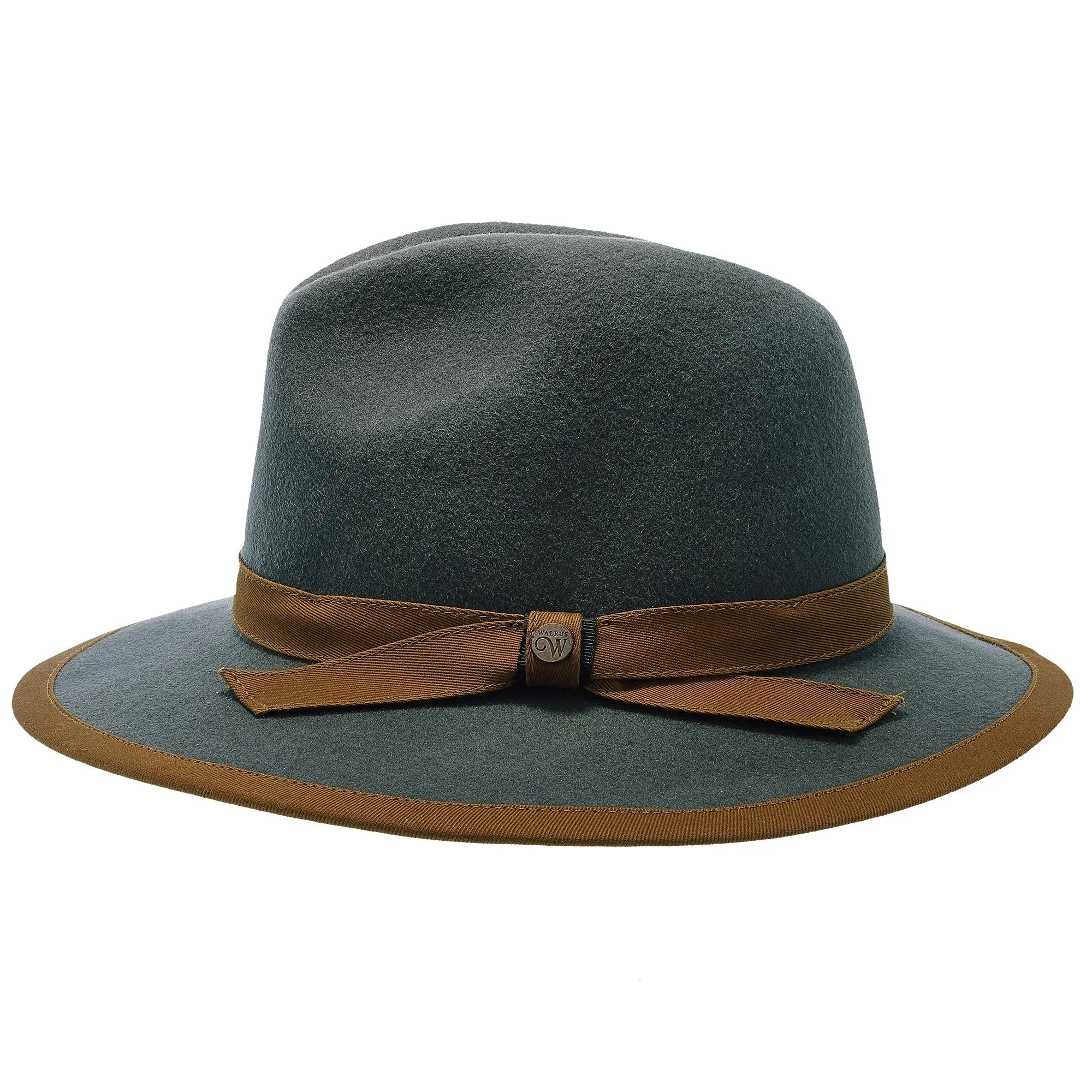 Pinnacle - Walrus Hats Sage Wool Felt Fedora Hat - H7022