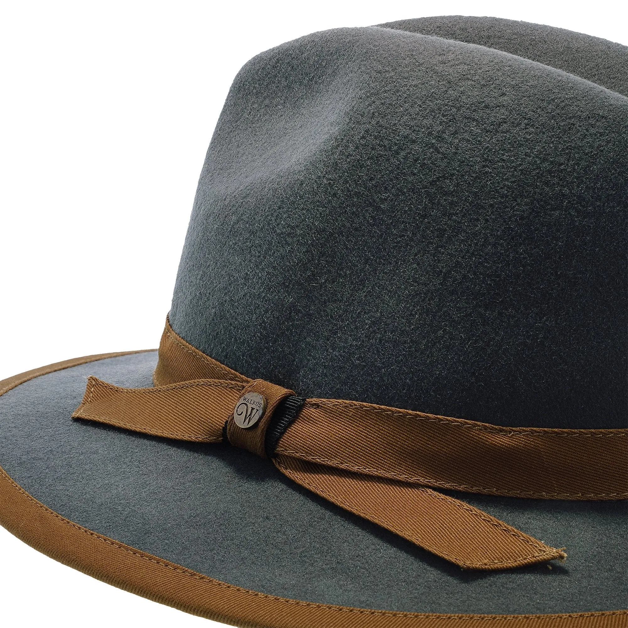 Pinnacle - Walrus Hats Sage Wool Felt Fedora Hat - H7022