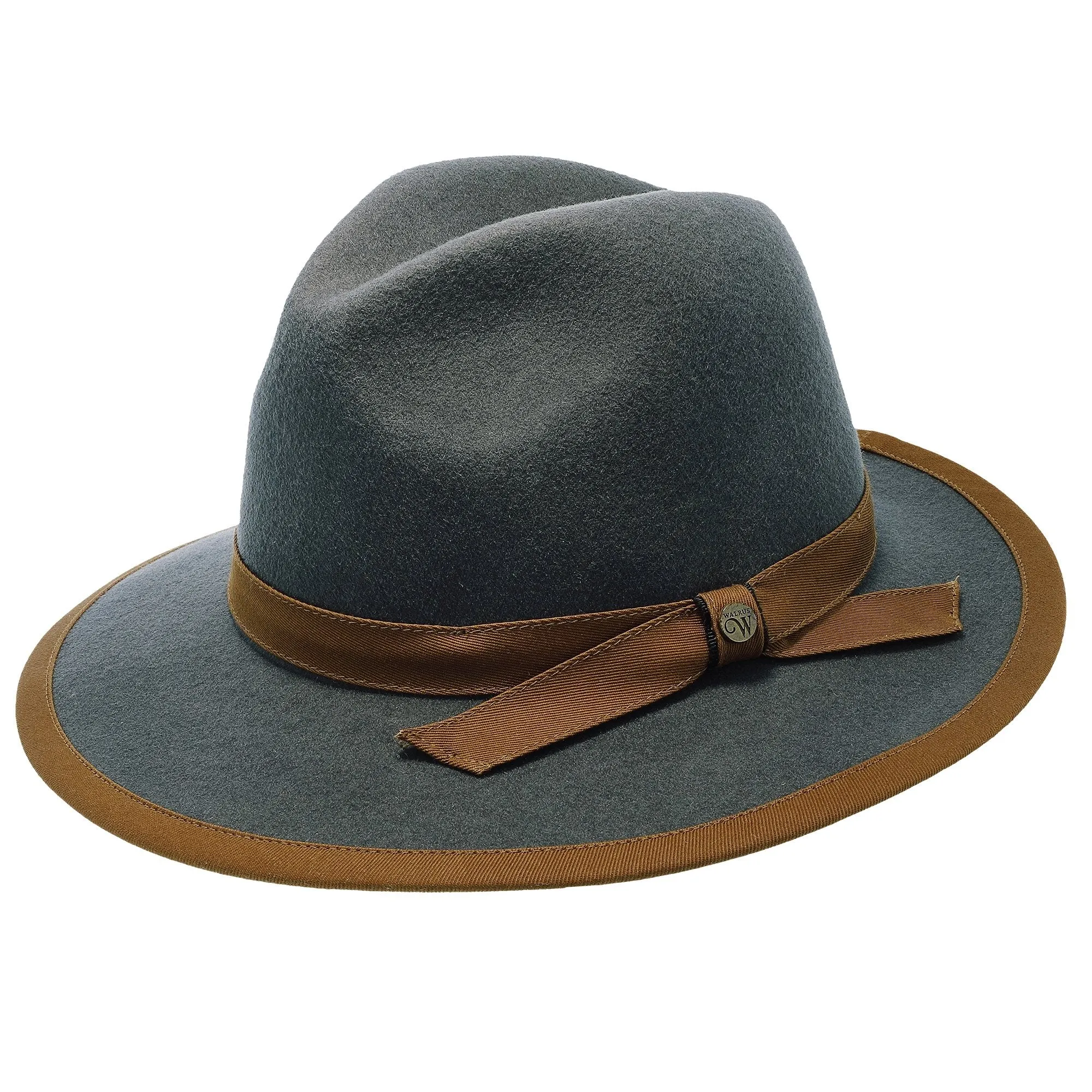 Pinnacle - Walrus Hats Sage Wool Felt Fedora Hat - H7022