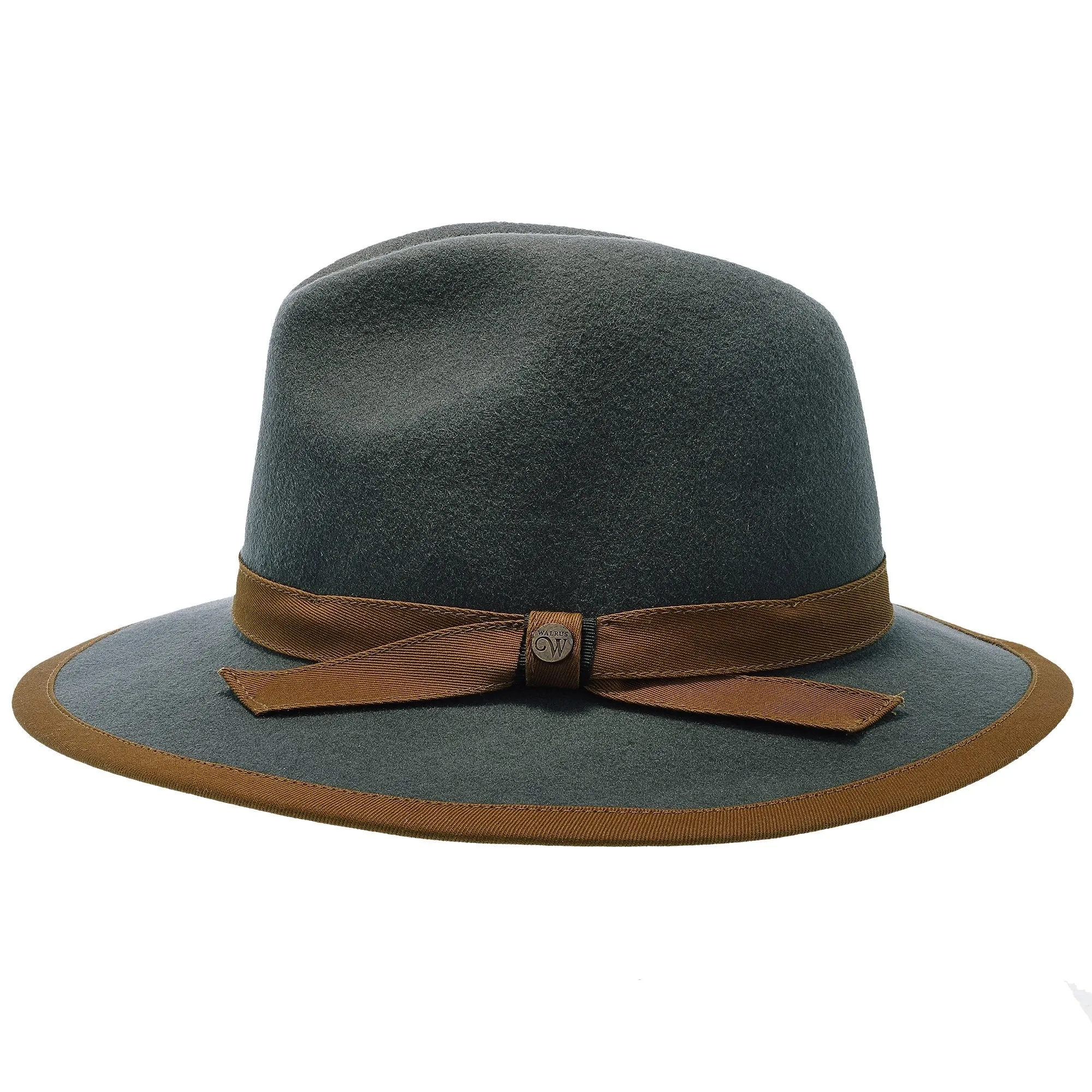 Pinnacle - Walrus Hats Sage Wool Felt Fedora Hat - H7022