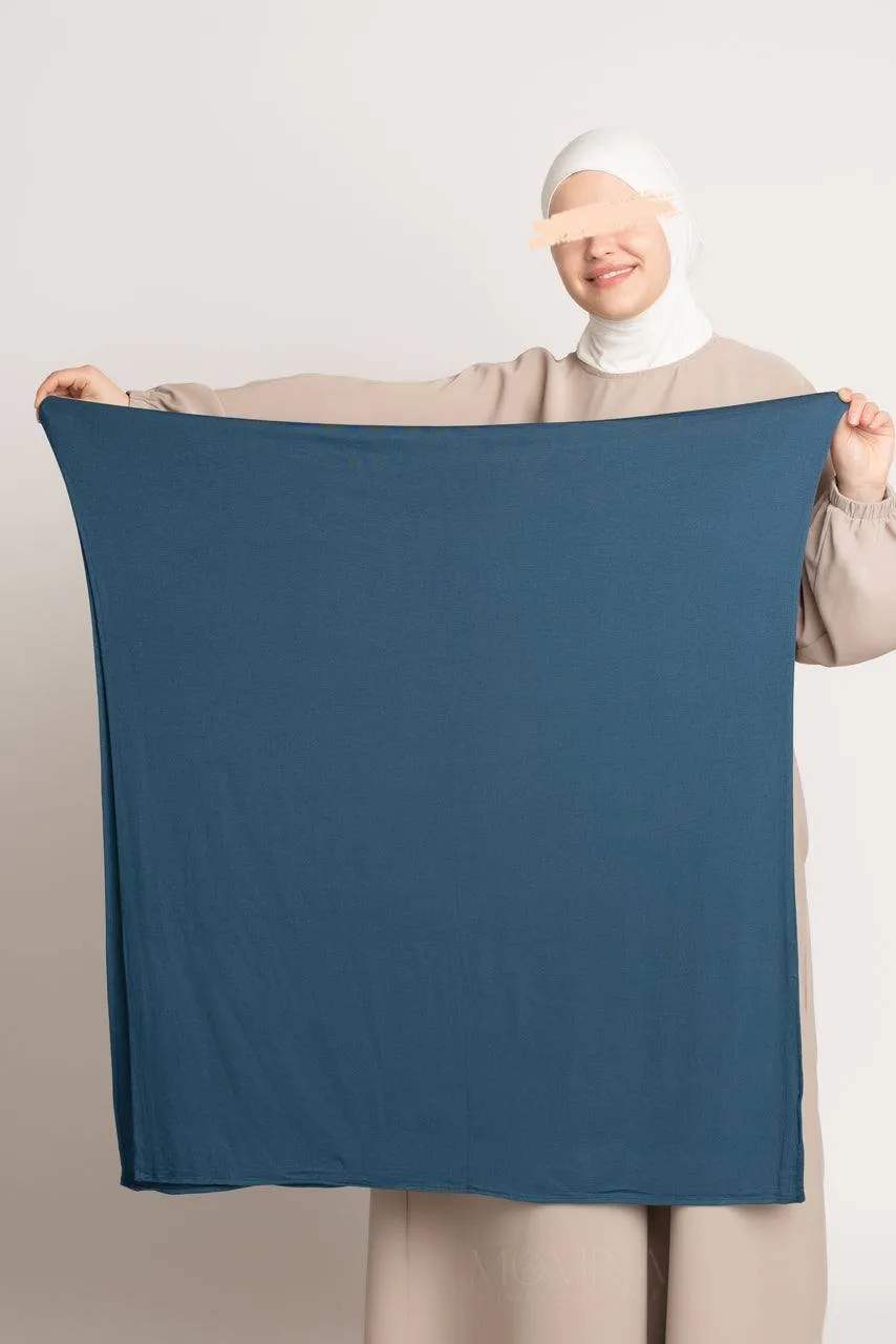 Premium Maxi Jersey Hijab - Peacock