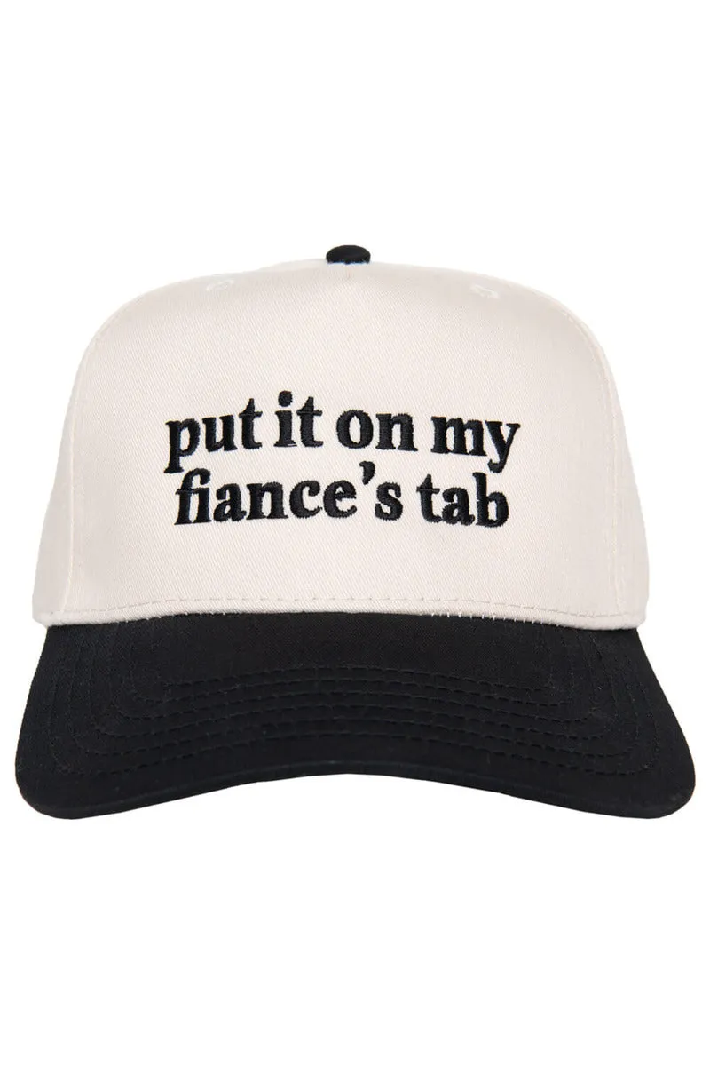 Put It On My Fiance's Tab Two-Toned Vintage Wholesale Hat