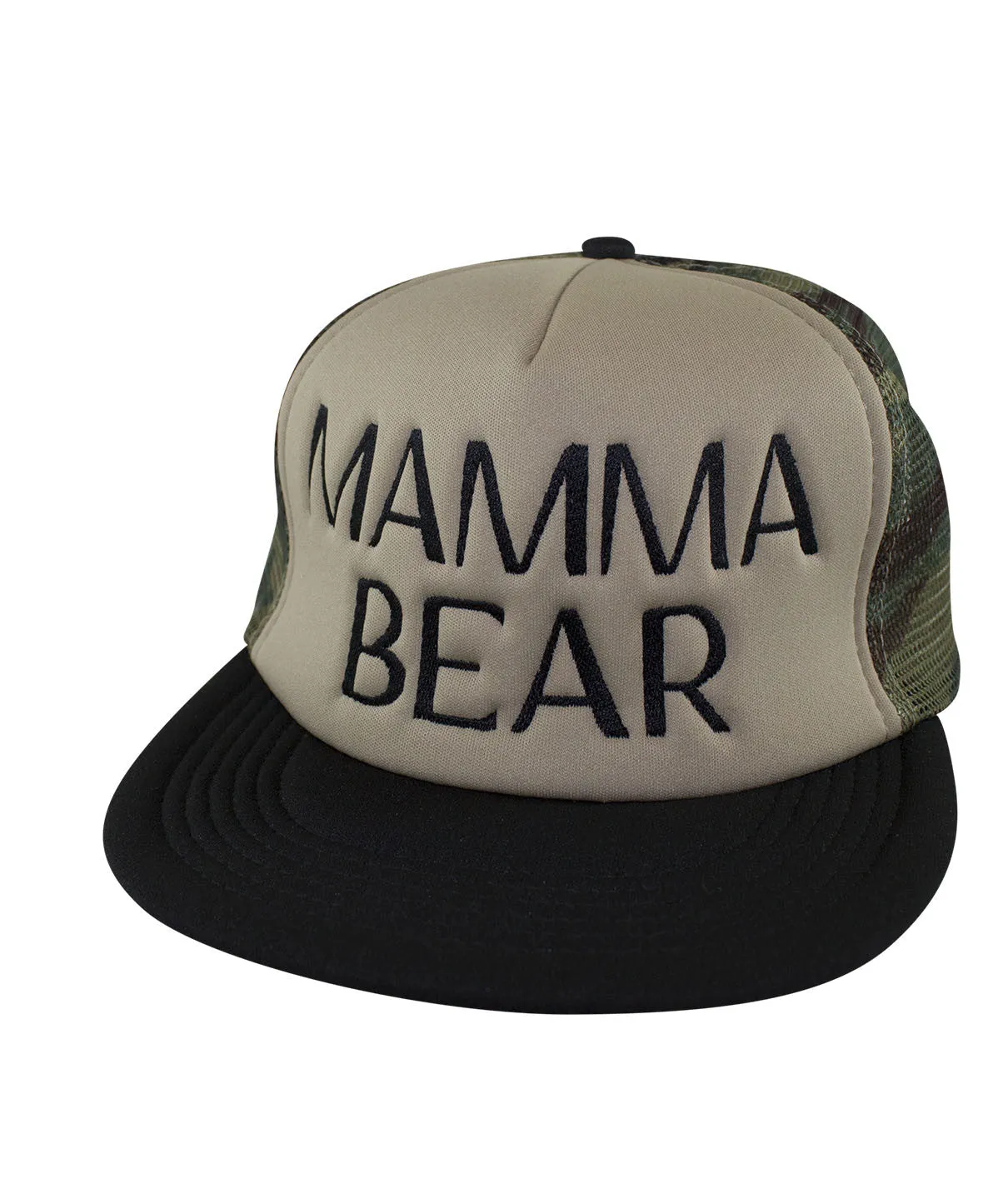 "Mamma Bear" Camo Foam Trucker Hat