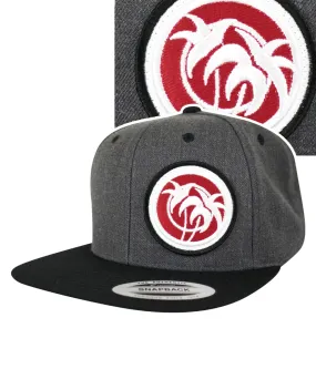 "Rojo Negro Patch" Flatbill Snapback Hat