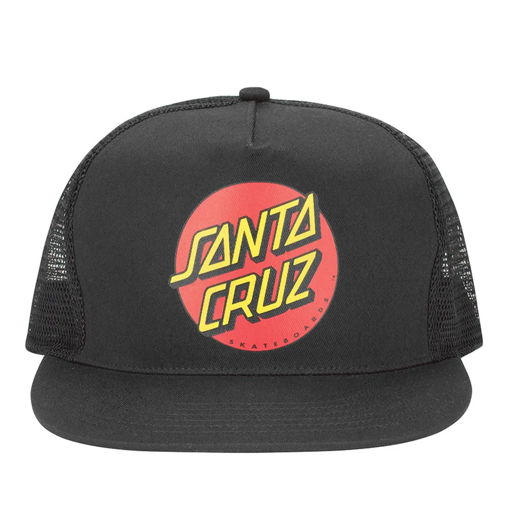 Santa Cruz Classic Dot Trucker Mesh - Black