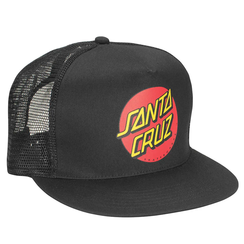 Santa Cruz Classic Dot Trucker Mesh - Black