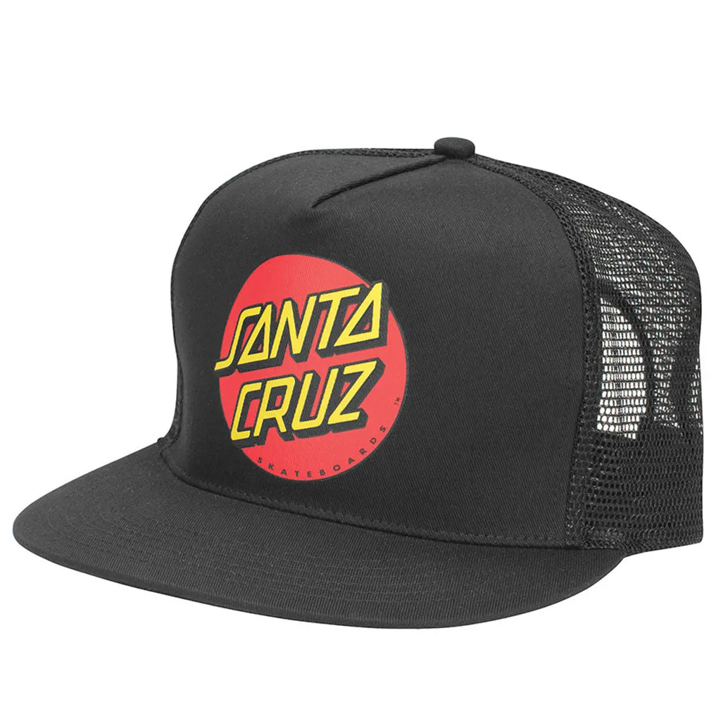 Santa Cruz Classic Dot Trucker Mesh - Black