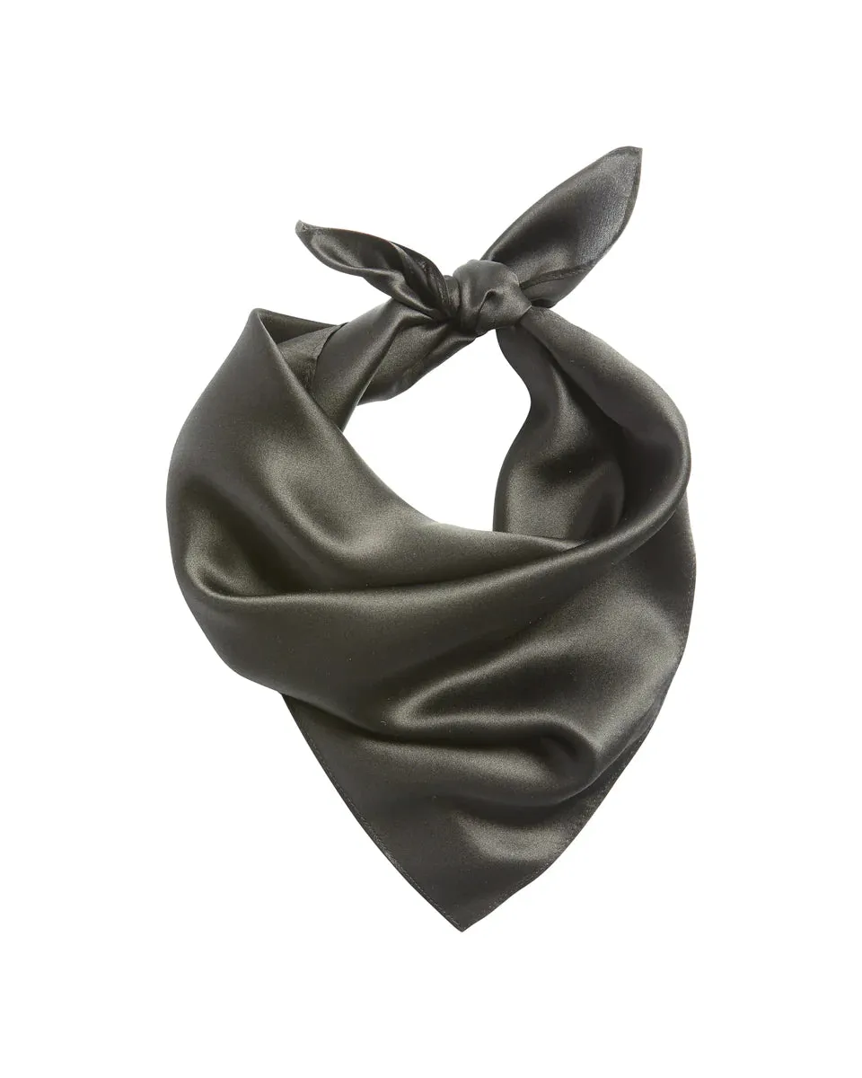 Silk Neck Scarf | Black | CHALK UK