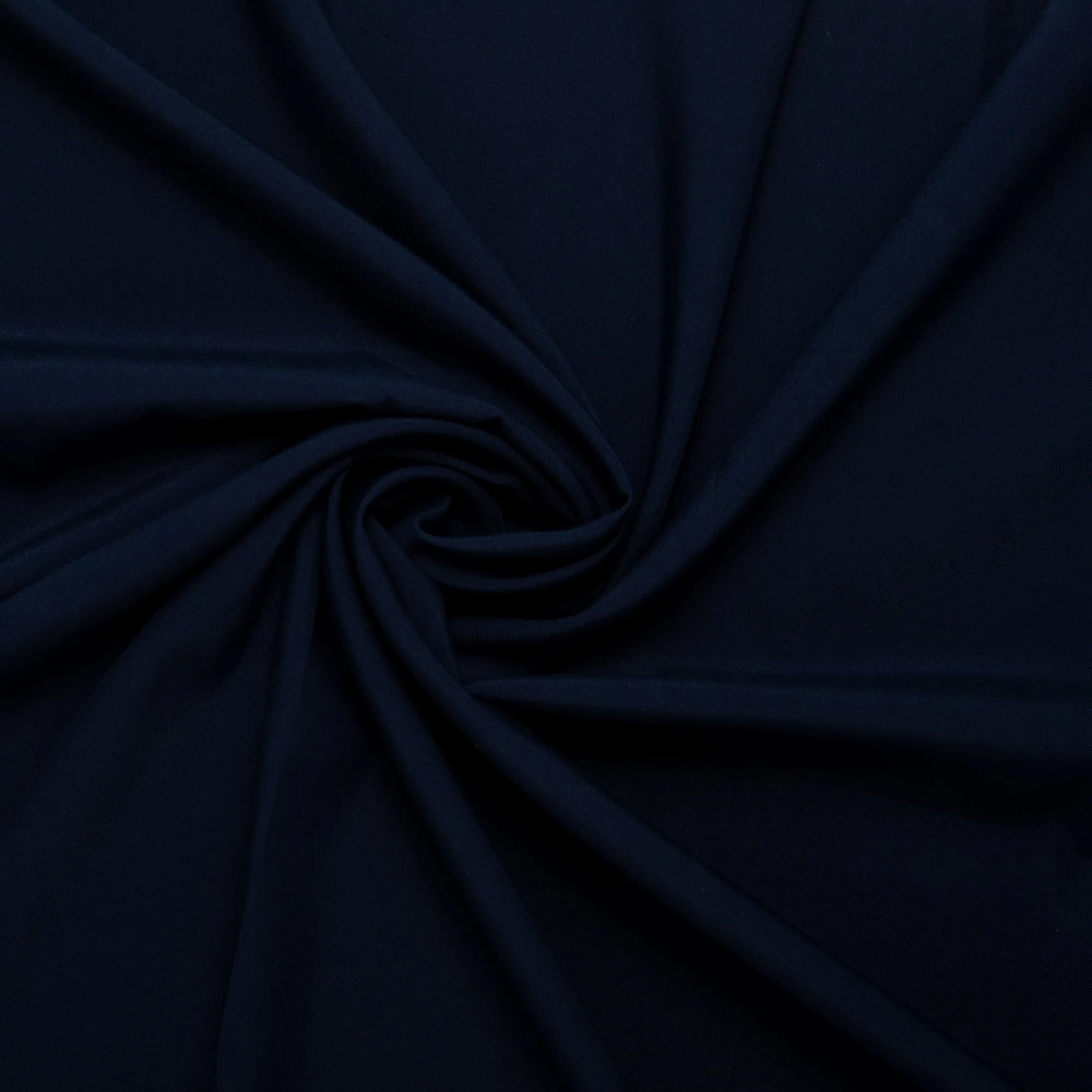 Solid Polyester - OLIVIA - Medium midnight blue