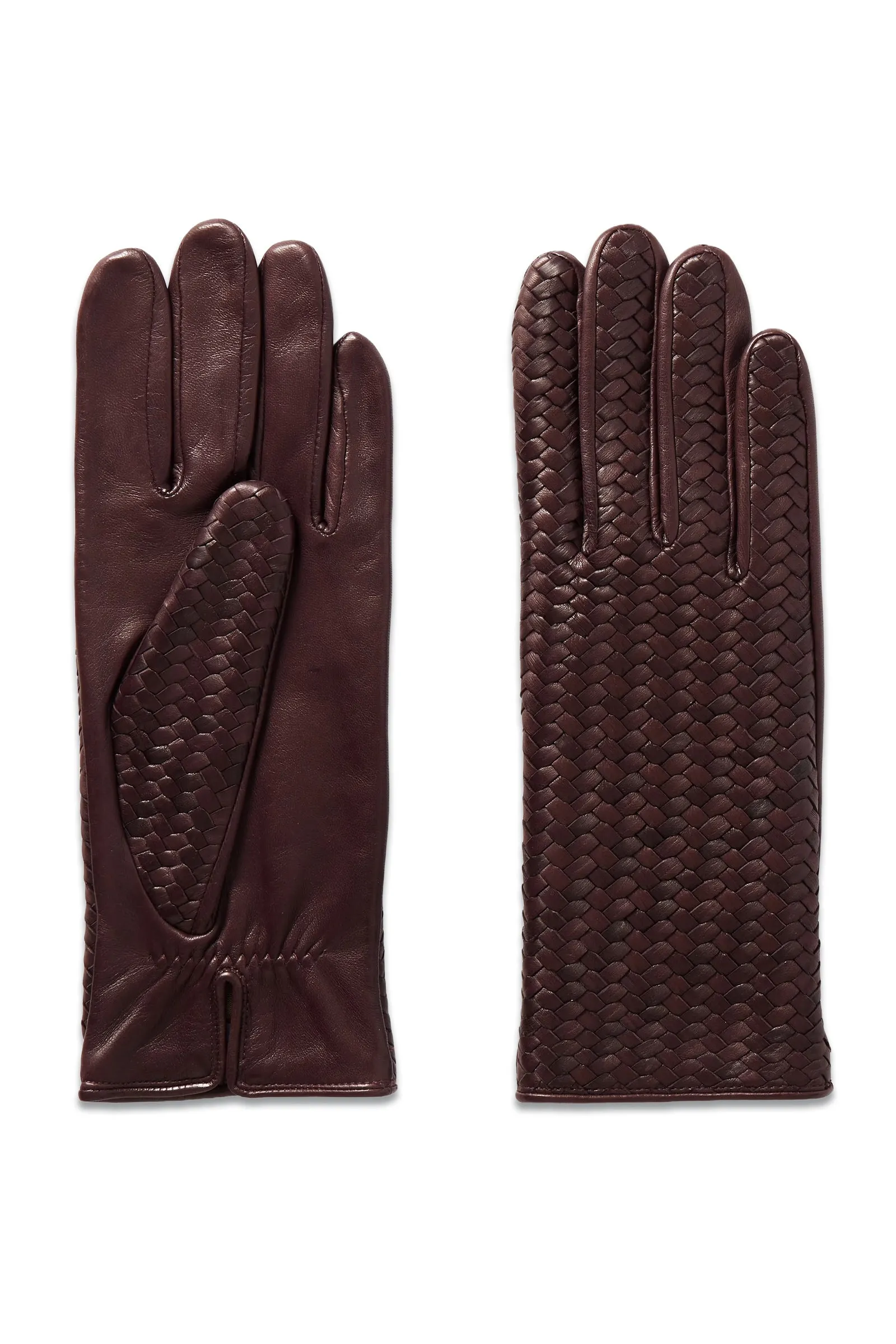 Stanilas Woven Leather Gloves